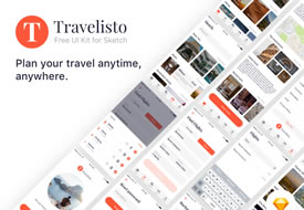 旅行APP UI KIT 文件下载（sketch格式）