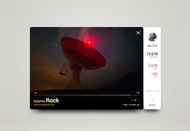 Satellite Rock Video Widget（sketch格式）下载