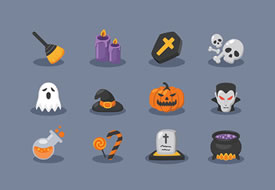 Halloween Icons 万圣节图标（sketch格式）下载
