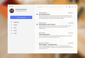 Minimal Mail App for Mac（sketch格式）下载