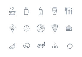 Kitchen Line Icons