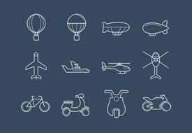 Transport Icon Set