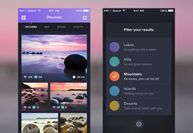 Night &amp; Travel UI